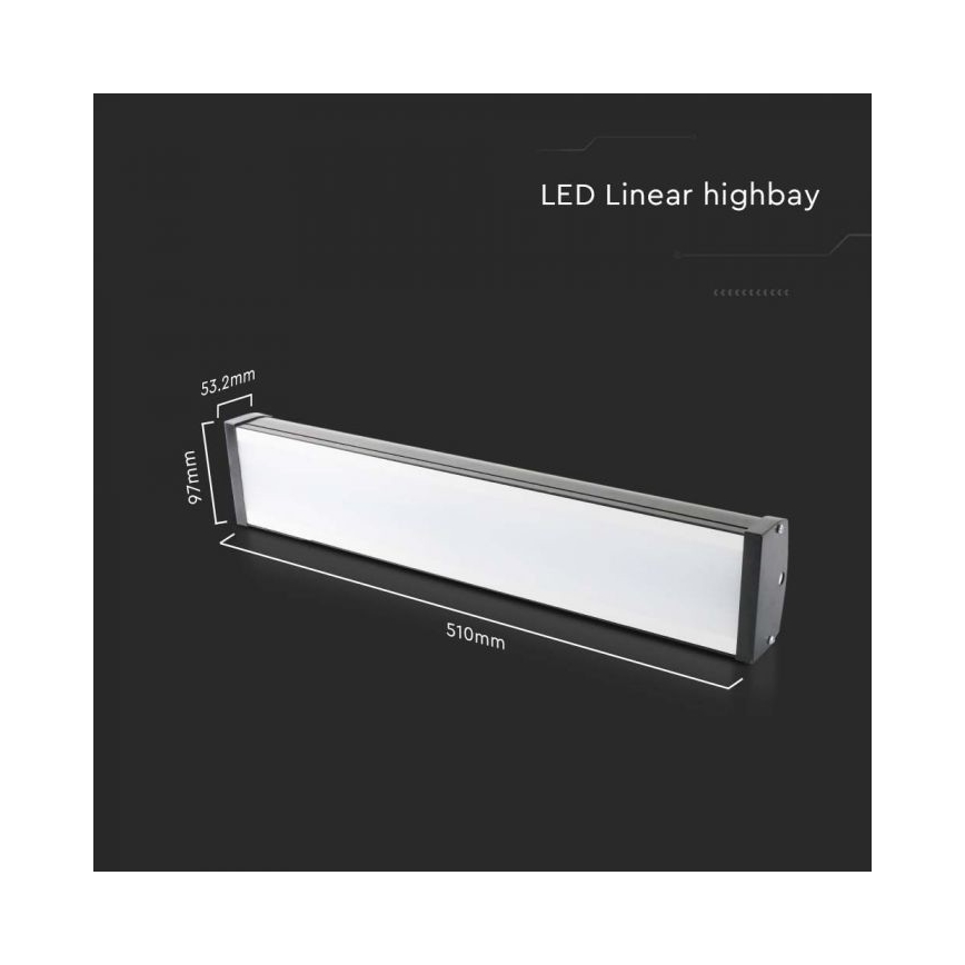 Lumière LED industrielle High Bay LED/100W/230V 4000K IP65