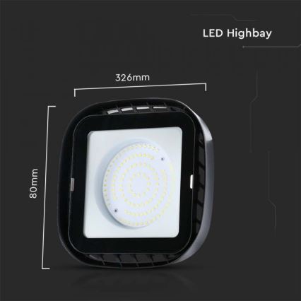 Lumière LED industrielle High Bay LED/200W/230V 4000K IP65