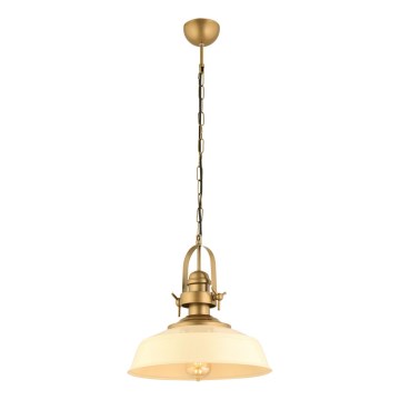 Lumière suspendue MONZA 1xE27/40W/230V 35 cm crème/bronze