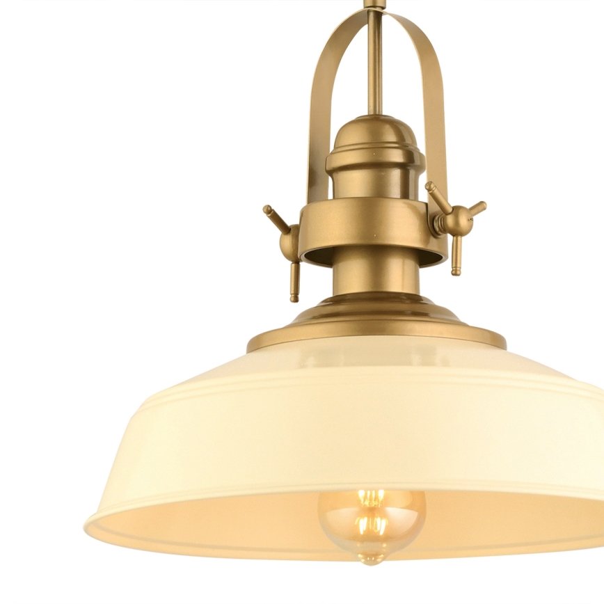 Lumière suspendue MONZA 1xE27/40W/230V 35 cm crème/bronze