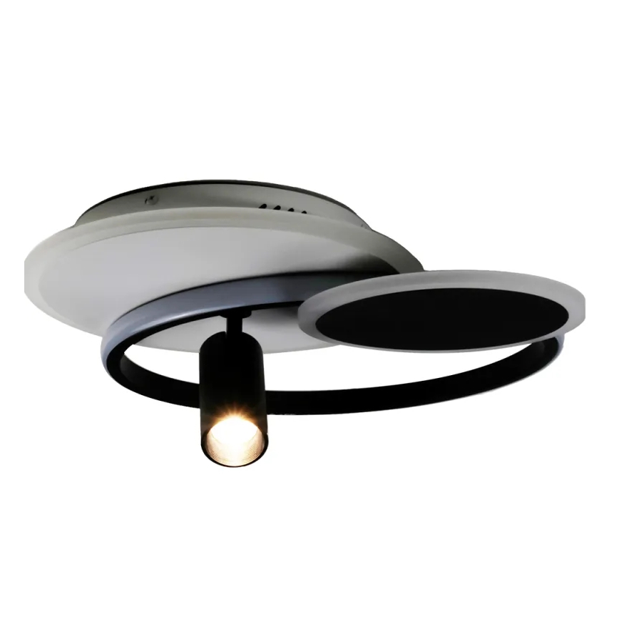 Plafonnier à intensité variable LED/65W/230V 3000-6500K blanc/noir + télécommande