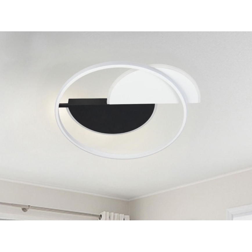 Plafonnier à intensité variable LED/70W/230V 3000-6500K blanc/noir + télécommande