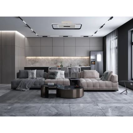 Plafonnier à intensité variable LED/75W/230V 3000-6500K blanc/noir + télécommande