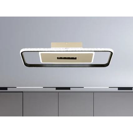 Plafonnier à intensité variable LED/75W/230V 3000-6500K blanc/noir + télécommande