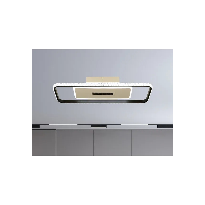 Plafonnier à intensité variable LED/75W/230V 3000-6500K blanc/noir + télécommande