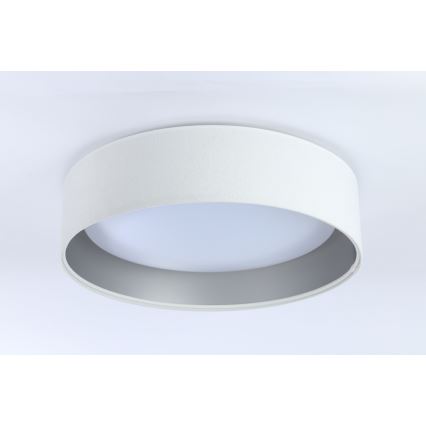 Luminaire à intensité variable SMART GALAXY LED/24W/230V d. 45 cm 2700-6500K Wi-Fi Tuya blanc/argenté + Télécommande