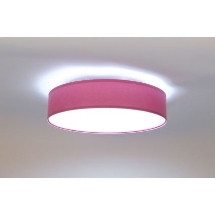 Luminaire à intensité variable SMART GALAXY LED/24W/230V d. 45 cm 2700-6500K Wi-Fi Tuya rose/argenté + Télécommande