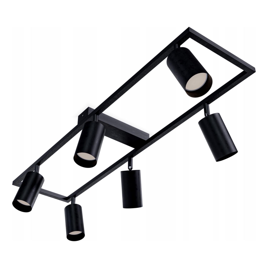Luminaire à spots 6xGU10/30W/230V noir
