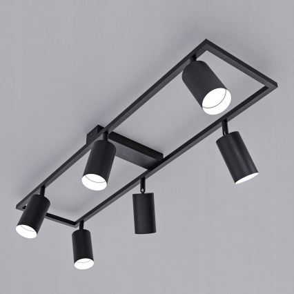 Luminaire à spots 6xGU10/30W/230V noir