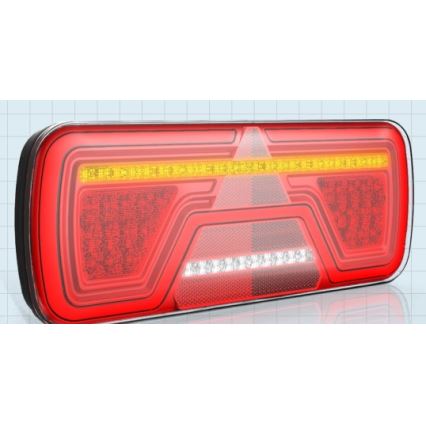 Luminaire combiné avec clignotant dynamique LED/10-30V IP67 gauche