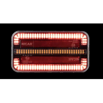 Luminaire combiné avec clignotant dynamique LED/12-24V IP65