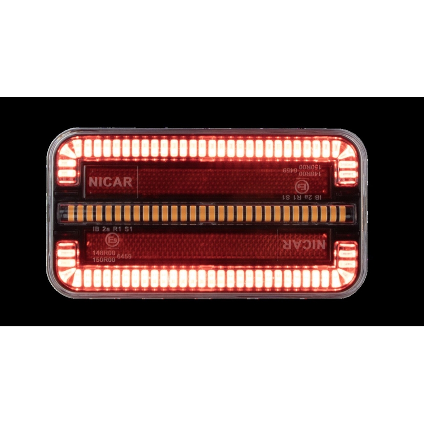 Luminaire combiné avec clignotant dynamique LED/12-24V IP65