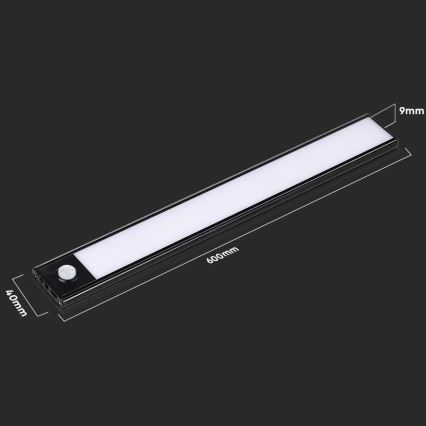 Luminaire de dessous d'armoire de cuisine LED avec un détecteur LED/2,5W/5V 3000K