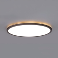 Luminaire de salle de bains avec détecteur de mouvement et crépusculaire NIVERA LED/18W/230V IP54 3000/4000/6000K d. 30 cm noir + Télécommande