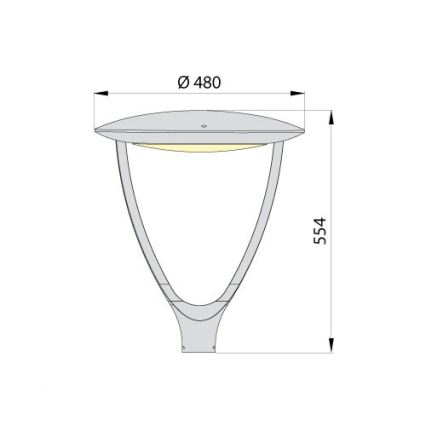 Luminaire de voirie LED PARK SOFT LED/60W/230V 4000K IP65