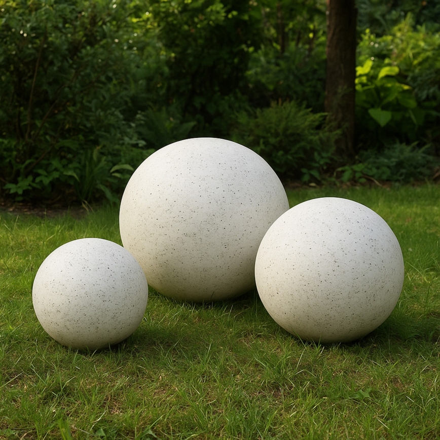 Luminaire décoratif d'extérieur LUMISTONE 1xE27/15W/230V IP65 Ø 38 cm