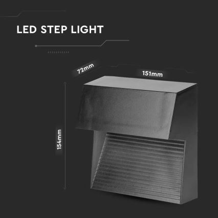 Luminaire d'escalier LED 3W 230V 4000K IP65