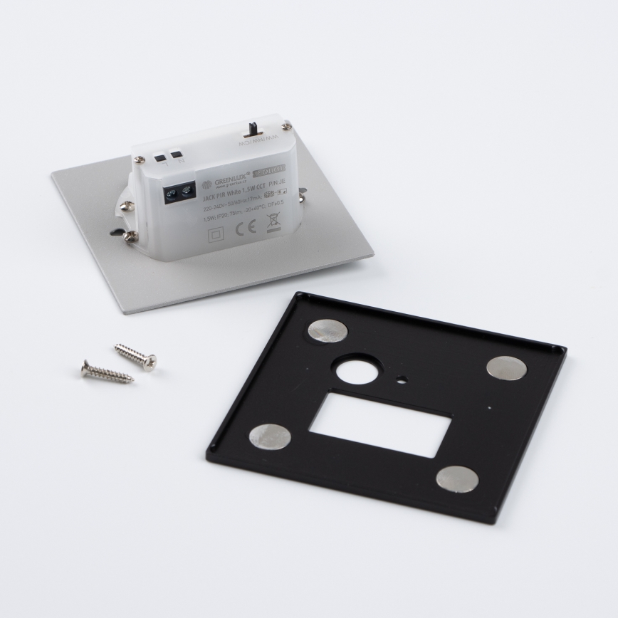 Luminaire d'escalier LED avec détecteur de mouvement et capteur crépusculaire LED/1,5W/230V 3000/4000/6500K noir