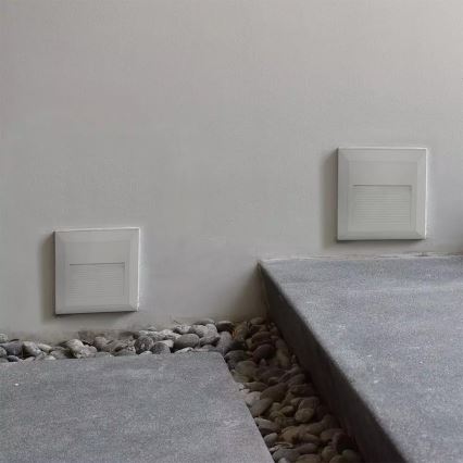 Luminaire d'escalier LED LED/2W/100-240V 4000K IP65 blanc