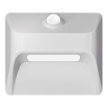 Luminaire d'escalier LED rechargeable STEP LIGHT avec détecteur de mouvement et détecteur crépusculaire LED/0,3W/3,7V 2200 mAh IP53 blanc