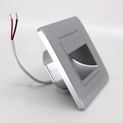 Luminaire d'escalier STEP LIGHT LED/1,5W/230V argenté