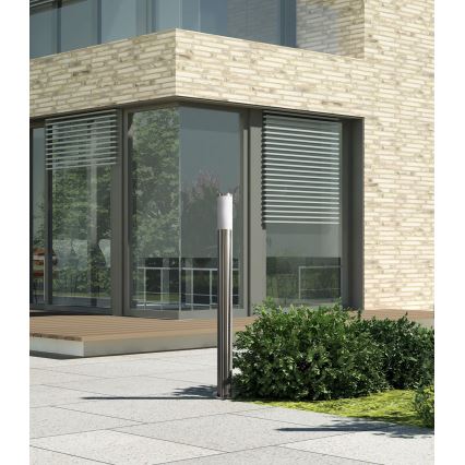 Lampe LED d'extérieur dimmable LIVIA 1xE27/6W/230V 2700-6500K Wi-Fi 100 cm IP44 argentée