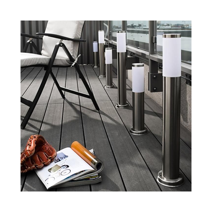 Lampe LED d'extérieur dimmable LIVIA 1xE27/6W/230V 2700-6500K Wi-Fi 100 cm IP44 argentée