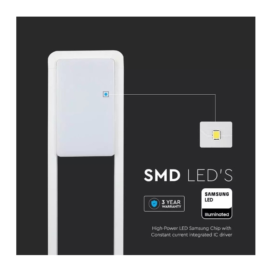 Luminaire d'extérieur SAMSUNG CHIP LED/10W/230V 6400K IP65 blanc