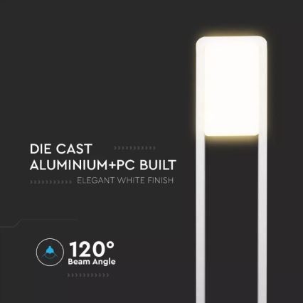Luminaire d'extérieur SAMSUNG CHIP LED/10W/230V 6400K IP65 blanc