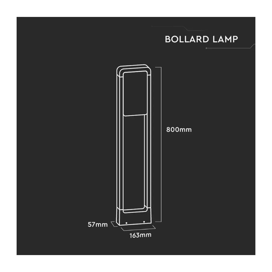 Luminaire d'extérieur SAMSUNG CHIP LED/10W/230V 6400K IP65 blanc