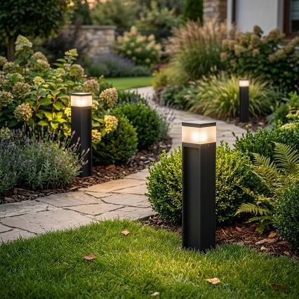 Luminaire d'extérieur VESPER 1xG9/5W/230V IP44 50 cm noir