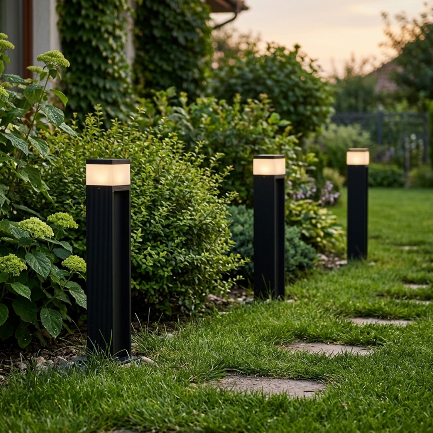 Luminaire d'extérieur VESPER 1xG9/5W/230V IP44 50 cm noir
