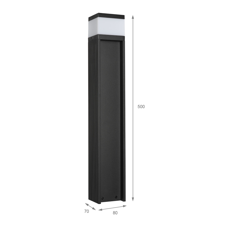 Luminaire d'extérieur VESPER 1xG9/5W/230V IP44 50 cm noir