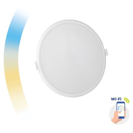 Luminaire encastrable à intensité variable ALGINE LED/22W/230V Wi-Fi Tuya rond