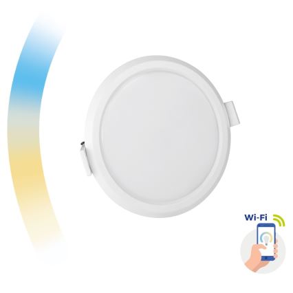 Luminaire encastrable à intensité variable ALGINE LED/6W/230V Wi-Fi Tuya rond