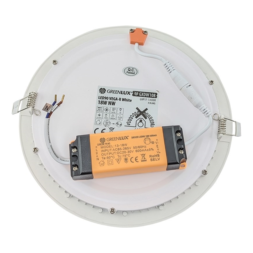 Luminaire encastrable de salle de bain LED VEGA LED/18W/230V 3800K d. 22,5 cm IP44