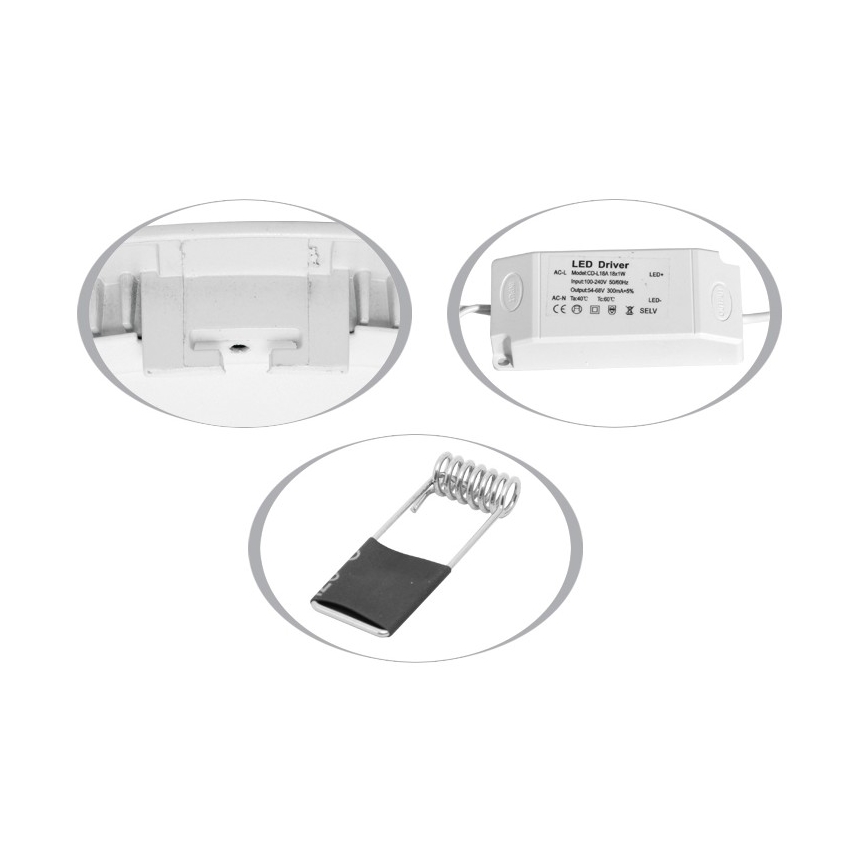 Luminaire encastrable salle de bain LADA LED/18W/230V 2700K IP44