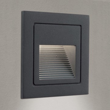 Luminaire encastrable LORO LED/2W/230V IP65 anthracite
