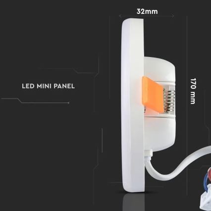 Luminaire encastrable SAMSUNG CHIP LED/18W/230V 3000K