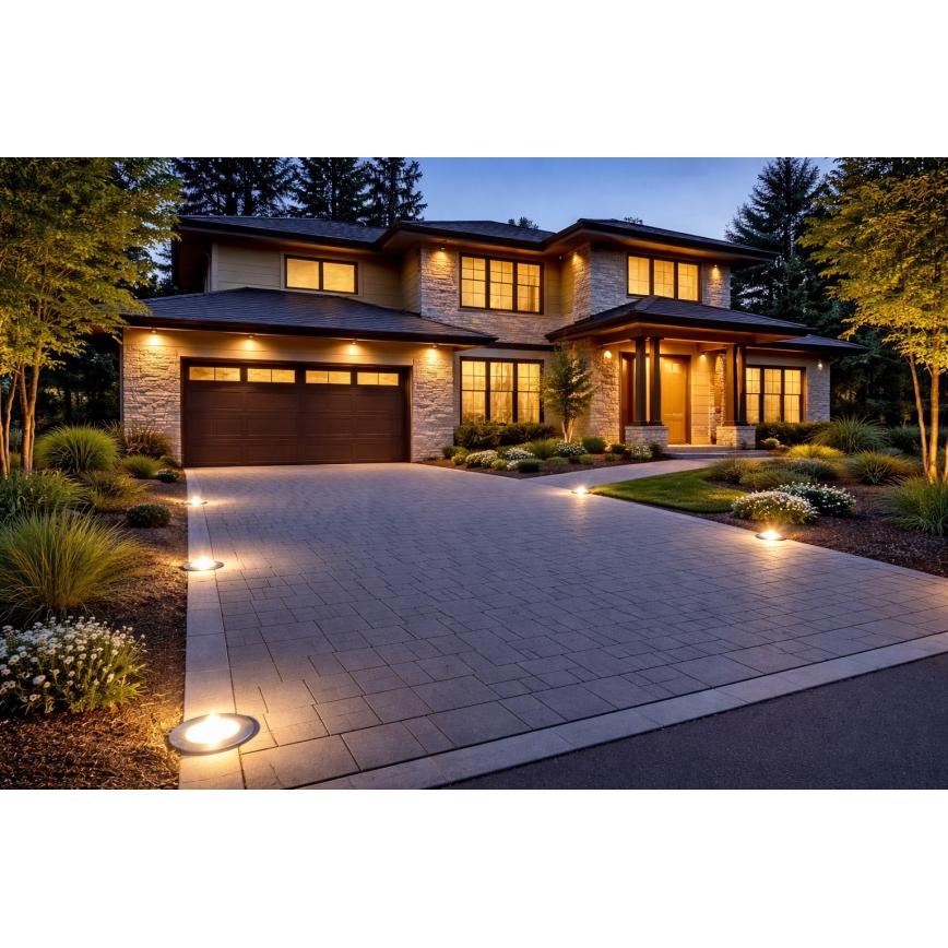 Luminaire encastré extérieur pour allée PELIA LED/30W/230V 4000K IP68 argenté
