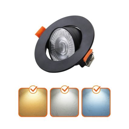 Luminaire encastré LED BRINO LED/3/5/7W/230V 3000/4000/6500K noir