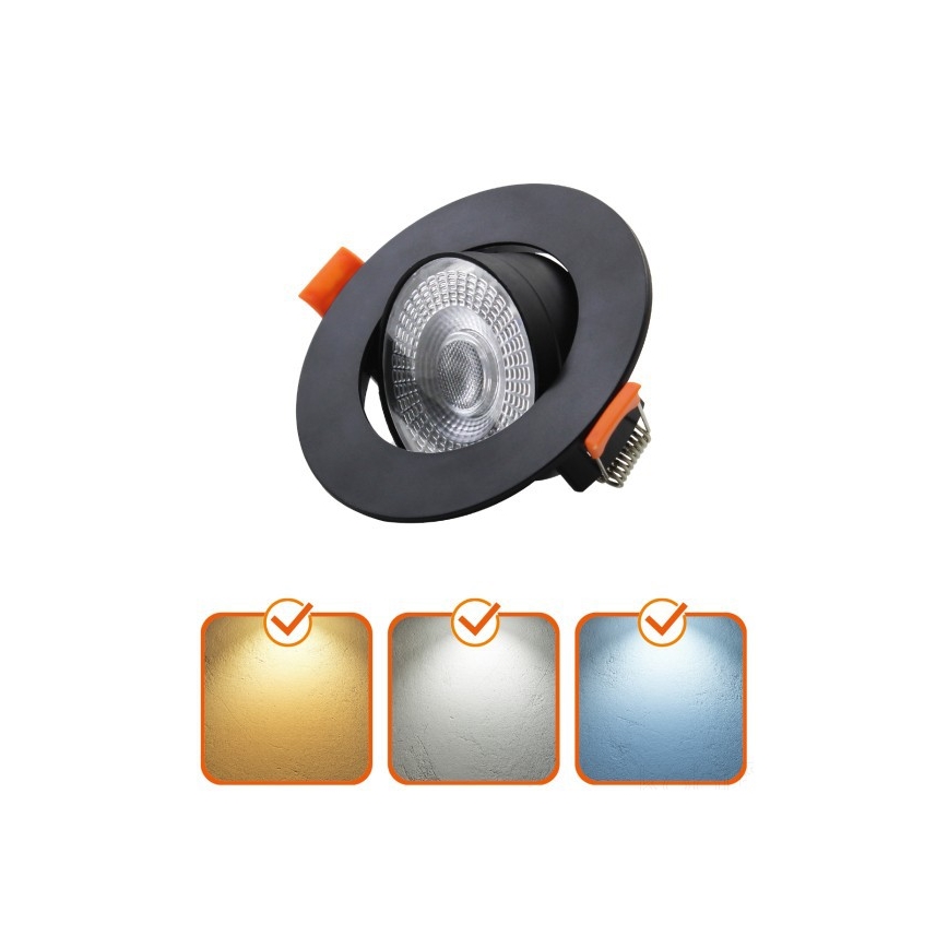 Luminaire encastré LED BRINO LED/3/5/7W/230V 3000/4000/6500K noir