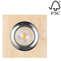 Luminaire encastré LED VITAR 1xGU10/5W/230V grès - certifié FSC