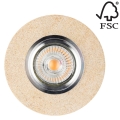 Luminaire encastré LED VITAR 1xGU10/5W/230V grès - certifié FSC