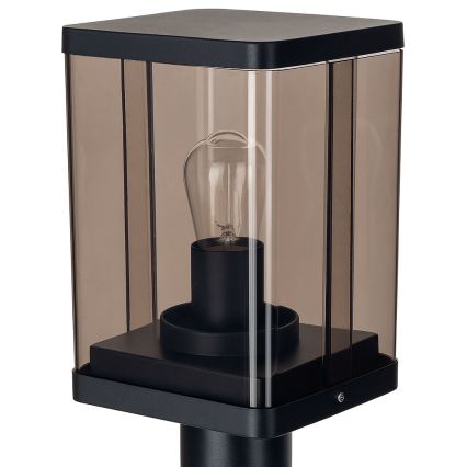 Luminaire extérieur 1xE27/60W/230V IP44 noir/marron fumé