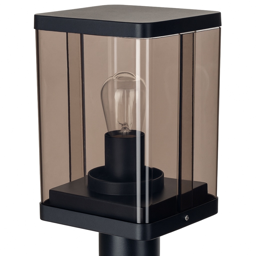 Luminaire extérieur 1xE27/60W/230V IP44 noir/marron fumé