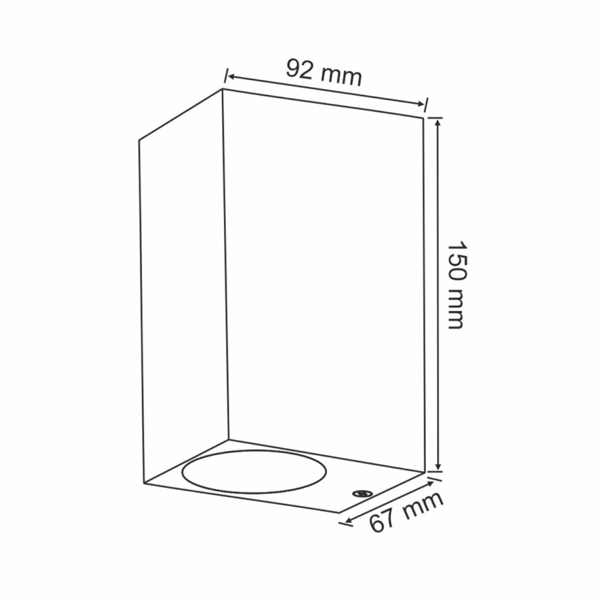 Luminaire extérieur BOSTON 2xGU10/35W/230V IP44