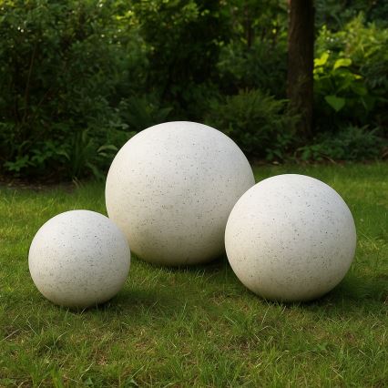 Luminaire extérieur décoratif LUMISTONE 1xE27/15W/230V IP65 Ø 25 cm