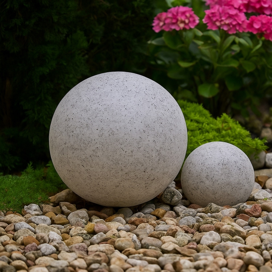 Luminaire extérieur décoratif LUMISTONE 1xE27/15W/230V IP65 Ø 25 cm