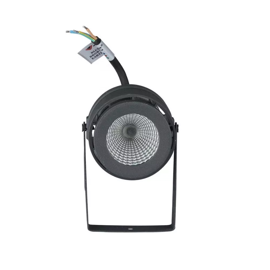 Luminaire extérieur LED/12W/100-240V IP65 gris - verre vert